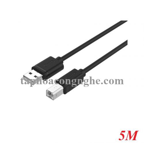 Unitek 95989 Y-C421GBK 2.0 5M Màu Đen Cáp Usb In 30095989